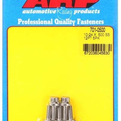 10-24 x .500 12pt SS Bolt Kit  5pk