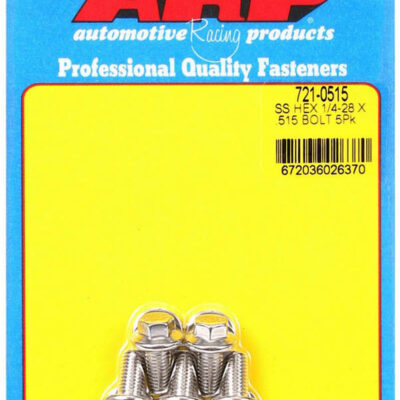 S/S Bolt Kit - 6pt. (5) 1/4-28 x 0.515
