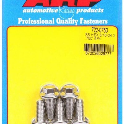 S/S Bolt Kit - 6pt. (5) 5/16-24 x .750