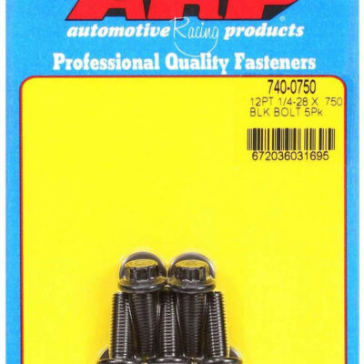 Bolt Kit - 12pt. (5) 1/4-28 x .750
