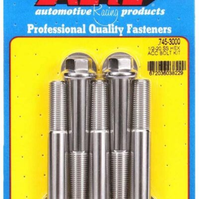 S/S Bolt Kit - 6pt. (5) 1/2-20 x 3.000