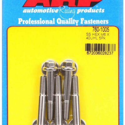 S/S Bolt Kit - 6pt. (5) 6mm x 1.00 x 40mm