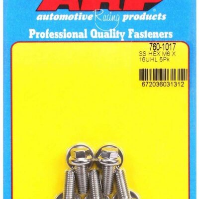 S/S Bolt Kit - 6pt. (5) 6mm x 1.00 x 16mm