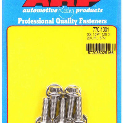 S/S Bolt Kit - 12pt. (5) 6mm x 1.00 x 20