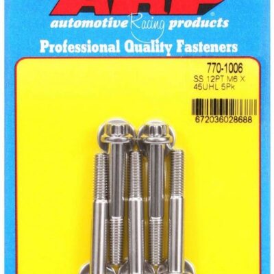 S/S Bolt Kit - 12pt. (5) 6mm x 1.00 x 45mm