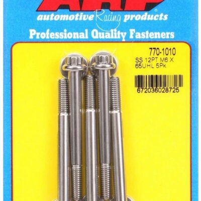 S/S Bolt Kit - 12pt. (5) 6mm x 1.00 x 65