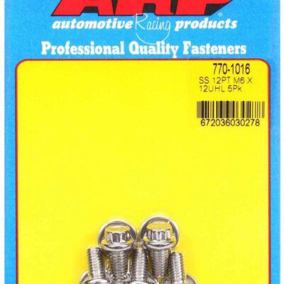 S/S Bolt Kit - 12pt. (5) 6mm x 1.00 x 12