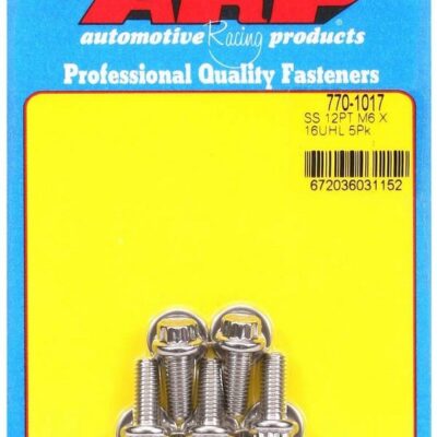 S/S Bolt Kit - 12pt. (5) 6mm x 1.00 x 16