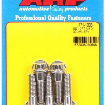 S/S Bolt Kit - 12pt. (5) 8mm x 1.25 x 30
