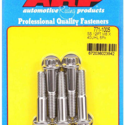 S/S Bolt Kit - 12pt. (5) 8mm x 1.25 x 40