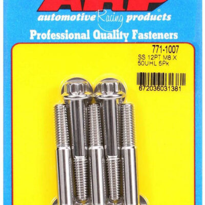 S/S Bolt Kit - 12pt. (5) 8mm x 1.25 x 50mm