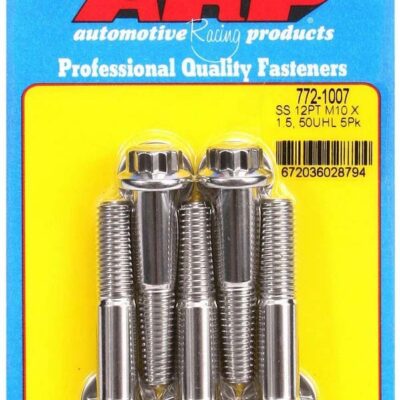S/S Bolt Kit - 12pt. (5) 10mm x 1.5 x 50mm