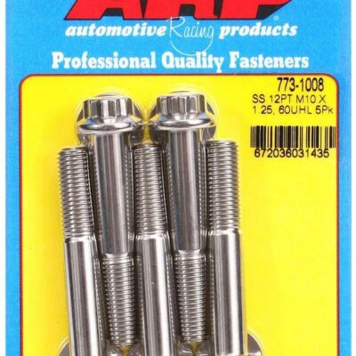 Bolt Kit - SS 12pt 5pk 10mm x 1.25 x 60mm