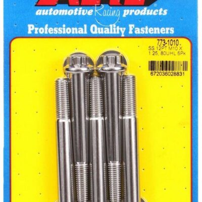 Bolt Kit - SS 12pt 5pk 10mm x 1.25 x 80mm