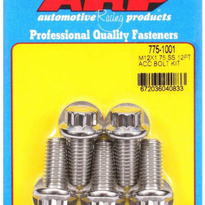 S/S Bolt Kit - 12pt. (5) 12mm x 1.75 x 25mm
