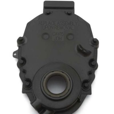 SBC Front Timing Cover - Black Plastic