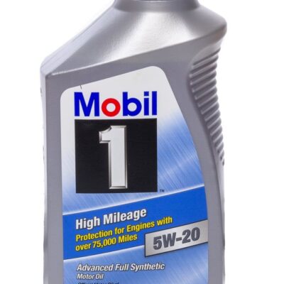 5w20 High Mileage Oil Case 6x1 Qt Bottles
